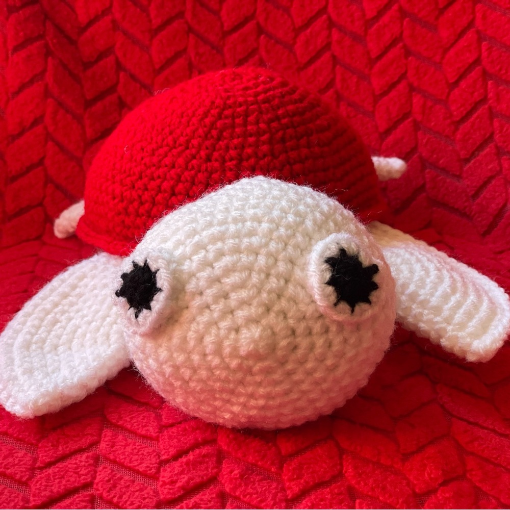Handmade crochet turtle